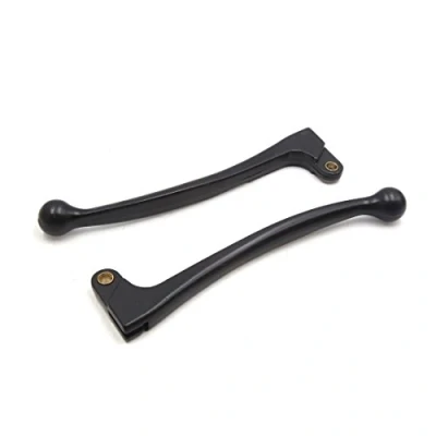 Image of sourcing map 2Pcs Black Aluminum Alloy Motorcycle Left Brake Clutch Handle Lever for CG125