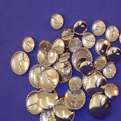 Image of Metal Self Cover Buttons Size 15mm 10