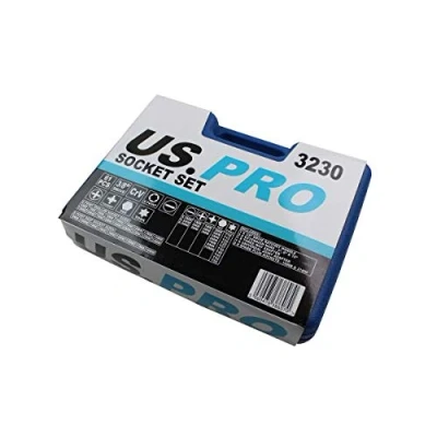 Image of US PRO Tools 3/8&quot; Drive Sockets &amp; Deep Socket Set 61pc Tool 3230