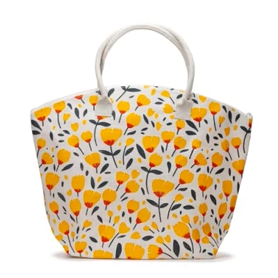Image of Puckator Buttercup Pick of the Bunch Jute Beach Bag Essentials Summer Tote Shoulder Hobo Bucket Handbag Holiday Bags For Women