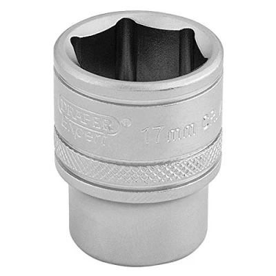 Image of Draper 6 Point Metric Socket, 3/8&quot; Sq. Dr., 17mm