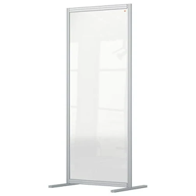 Image of Nobo Acrylic Room Divider, 1.8 m High, Modular Screen, Premium Plus, 600 x 1800 mm, Clear, 1915516