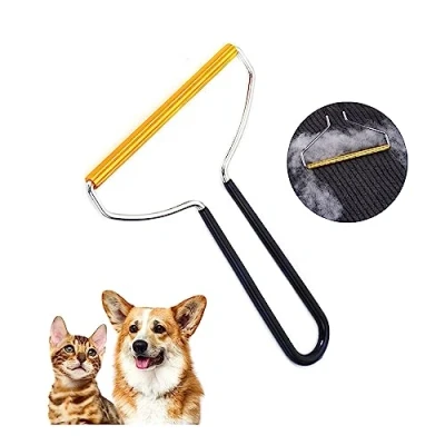 Image of Carpet Scraper Tool Rake and Comb Cat Dog Hair Remover for Lint Cleaner Pro Brush Cleaning Pet Fluff Fur Fuzz Pilling Dust