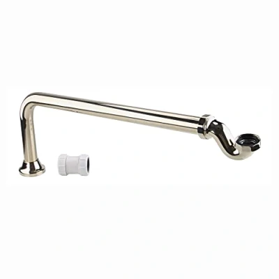 Image of ENKI, Z03, Traditional Exposed Shallow Seal Bath Trap and Pipe, Vintage Gold