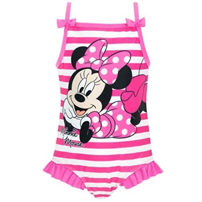 Image of Disney Minne Mouse Swimming Costume Girls’ One Piece Swimsuits Children’s Costumes 6 7 Years Pink