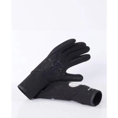 Image of Rip Curl 2023 Flashbomb 3/2 mm 5 Finger Glove WGL1CF Black Size S