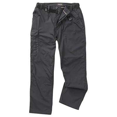 Image of Craghoppers Men&#039;s Kiwi Winter Lined Trousers,Black (Black Pepper),38 Regular UK