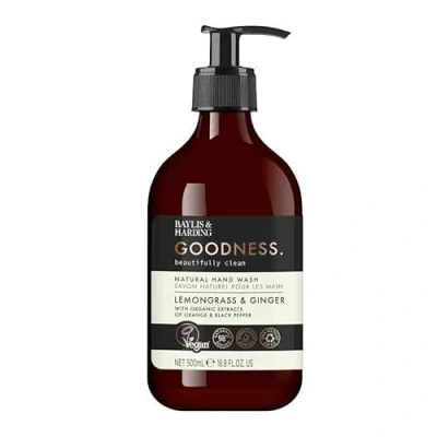 Image of Goodness Natural Hand Wash Soap 500ml Lemongrass &amp; Ginger