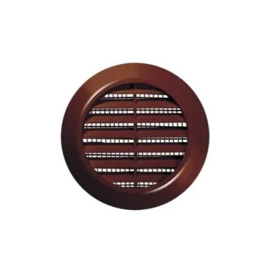 Image of Brown Mini Circle Air Vent Grille 60mm / 2.4&quot; inch Furniture Ventilation Cover.