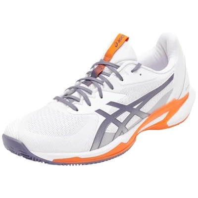 Image of ASICS Men&#039;s Solution Speed FF 3 Clay Sneaker, White/Greyish Purple, 7 UK