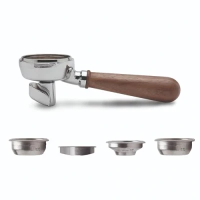 Image of LELIT LELIT58 2Ways Portafilter Wlw, Silver/Brown