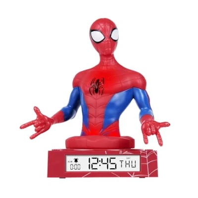 Image of 3D Spiderman Kids Digital Nightlight Alarm Clock