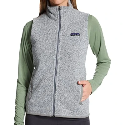 Image of Patagonia Better Sweater Waistcoat, Women&#039;s, Size: Medium, Birch white