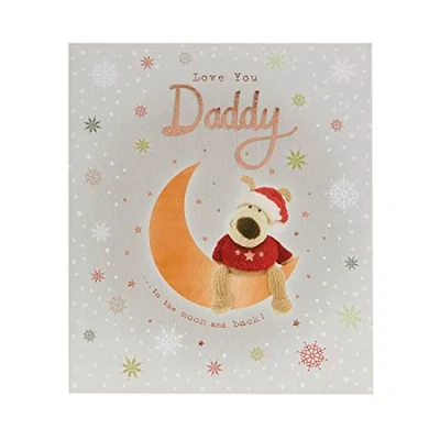 Image of Boofle Christmas Card for Daddy Cute Design