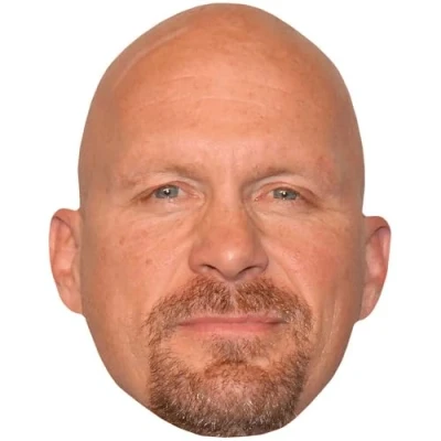 Image of Steve Austin (Smirk) Celebrity Mask, Flat Card Face, Fancy Dress Mask