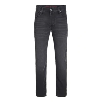 Image of JACK&amp;JONES PLUS Men&#039;s Jjimike Jjicon I.k. Sq 028 Pls Jeans, Black Denim, 42 W/32 L