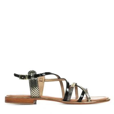 Image of Les Tropéziennes par M. Belarbi Women&#039;s Harry Open Toe Sandals, Black (Noir/Multi 607), 4 UK