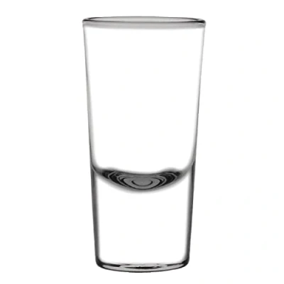Image of Olympia Shot Glasses 25 ml/1 oz (Pack of 12), Clear, Straight Edged Design, Thick Base Glasses, Size: 77(H)x38(Dia)mm, Glasswasher Safe, GF919