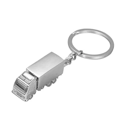 Image of RK Gifts Lorry Truck Metal Keyring Keychain gift Trucker Novelty Silver