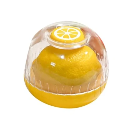 Image of Dirfuny Vegetable/Fruit Storage Container for Refrigerator, Lemon Tomato Garlic Avocado and Onion Storage, Food with Lid, 1 Piece