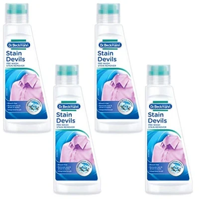 Image of Dr Beckmann Stain Devils Pre Wash Bleach Free Remover (4 x 250ml)