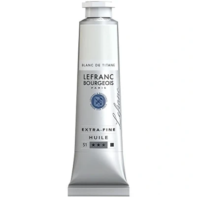 Image of Lefranc Bourgeois, oil based paint, Titanium White, 40ml