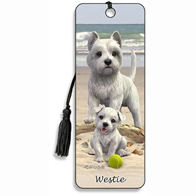 Image of 3D Bookmark Westie