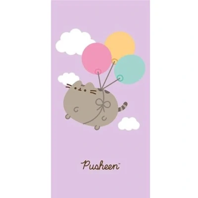 Image of Pusheen Flying Balloons Bathroom Towel, Kids Bath Sheet for Bath, Sport, Swimming Pool, Beach 100% Cotton Machine Washable Boys, Kids, Children 140cmx70cm
