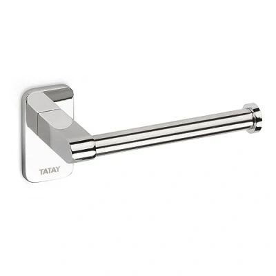 Image of TATAY Roll Holder Without Lid, Metallised, 6,5 x 6 14 cm