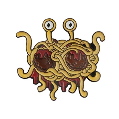 Image of Culer Flying Spaghetti Monster Brooches Denim Jacket Lapel Button Brooch Pin Badge Jewelry
