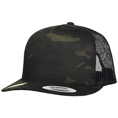 Image of Flexfit Trucker Multicam Cap, Men&#039;s, Size: One Size, Black