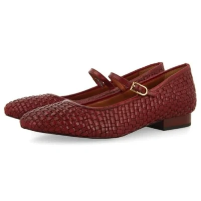 Image of GIOSEPPO Women&#039;s Bodajk Mary Jane Flat, Burgundy, 6 UK
