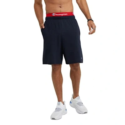 Image of Champion Men&#039;s Jersey Short with Pockets Shorts, Navy, L