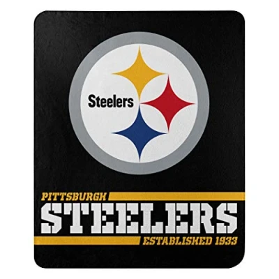 Image of Pittsburgh Steelers Official NFL Blanket Fleece 50 x 60 &quot;