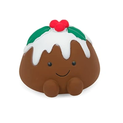 Image of Petface Chrissie Christmas Pudding Latex Dog Toy Puppy