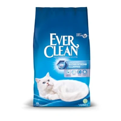Image of Ever Clean Clumping Cat Litter, Extra Strong Unscented 20L