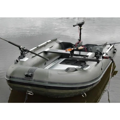 Image of Bison MARINE OLIVE GREEN INFLATABLE FISHING SPORTS AIR RIB BOAT 2.7m ALU DECK