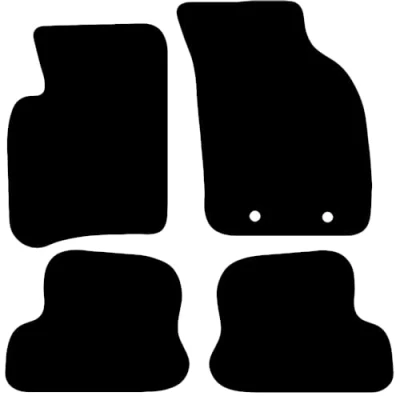 Image of Carsio Carpet Car Mats For Ford Ka 1996 2008 Tailored Fit Floor Mat Set Complete Accessory Black Custom Fitted All Weather, Anti Slip Backing &amp; Trim