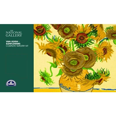 Image of DMC National Gallery Tapestry Kit Sunflowers Van Gogh,