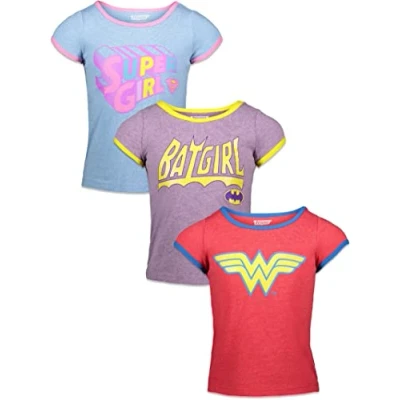 Image of Toddler 3 Pack TShirts Vintage nder man Batgirl Supergirl
