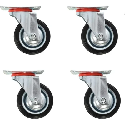 Image of vidaXL Swivel Casters 4 pcs 75 mm