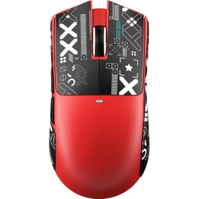 Image of ATTACK SHARK X11 SE Wireless Gaming Mouse, PixArt PAW3311 Sensor, BT/2.4G Wireless/Wired, 22000 DPI, 65 Hours Battery, Office Mice Gamer for Win11/Xbox/PS/Mac (Red+Tape)