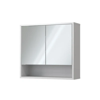 Image of Vicco Bathroom mirror cabinet Eliza, White, 70 x 65 cm with 2 doors