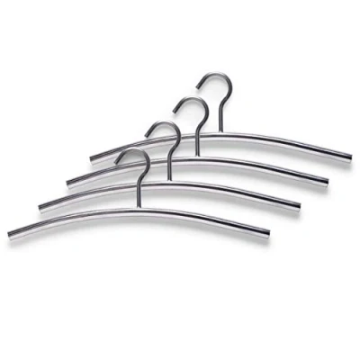 Image of Zeller 17121 4 Piece 43.5 x 15 cm Hanger Set Stainless Steel/