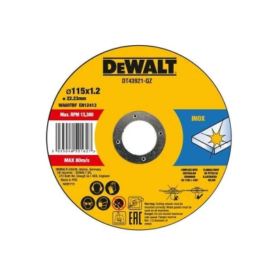 Image of DT43921 Metal Cut Off Disc 115 x 1.2 22.23mm (Pack 10)