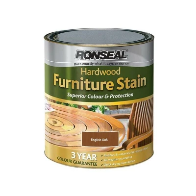 Image of Ultimate Protection Hardwood Garden Furniture Stain English Oak 750ml rs Ronseal