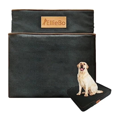 Image of Ellie Bo XXL Dog Bed Cover for 48 inch Cage/Crate Black Waterproof