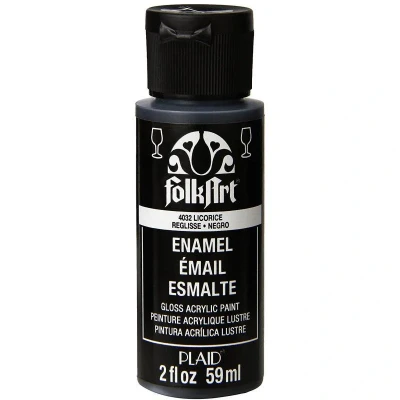 Image of Plaid:Craft Licorice Folkart Enamels 2oz, 40 4032