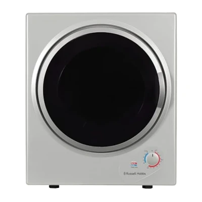 Image of Russell Hobbs RH3VTD800S Silver 2.5kg Compact Mini Vented Tumble Dryer, Portable, Freestanding Table top Dryer with 3 Heat Settings small