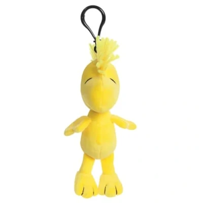 Image of AURORA Peanuts Woodstock Key Clip 4.5 Inches Children Keyring, Cute &amp; Comfort Keychain, Stuffed Toy Keyrings Keychains